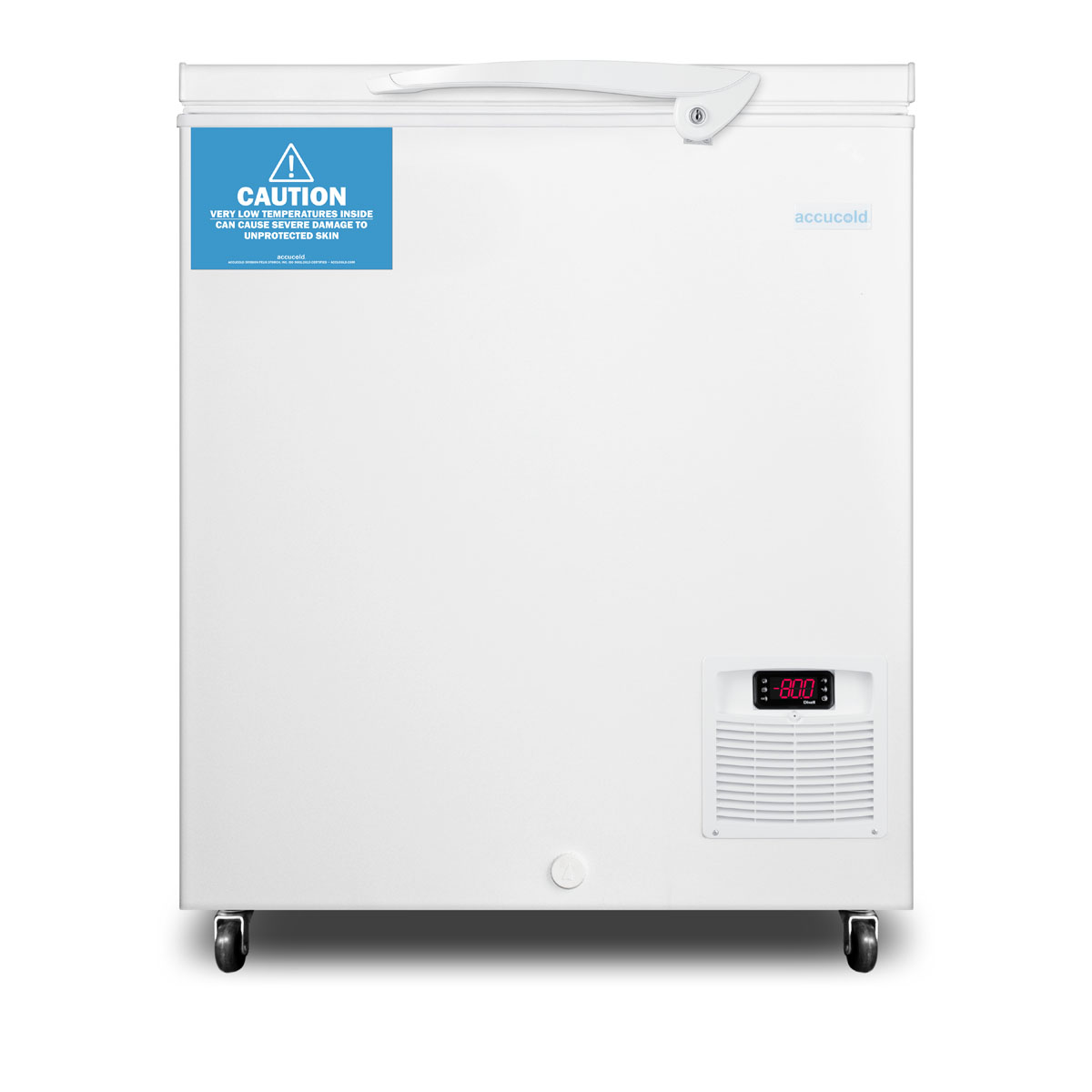 -86 C capable ultra low chest freezer for laboratory and life science storage